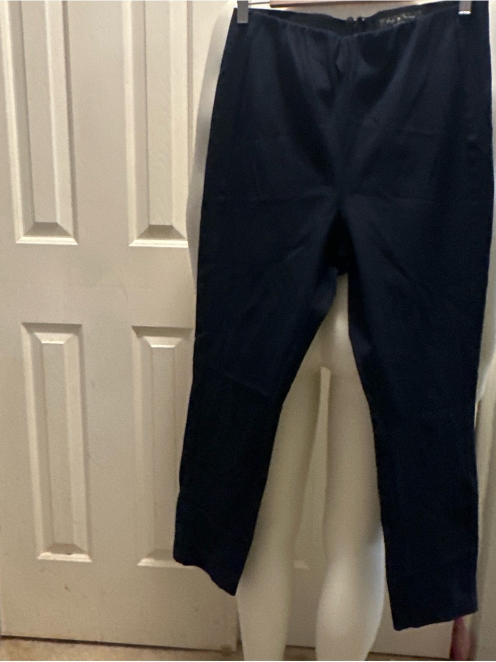 rag & bone Navy Straight-Leg dress pants